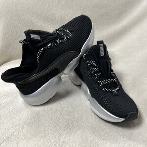 Puma 192266-01 Lace Up  Hybird Sneakers Shoes - Black, 5.5, NWOT